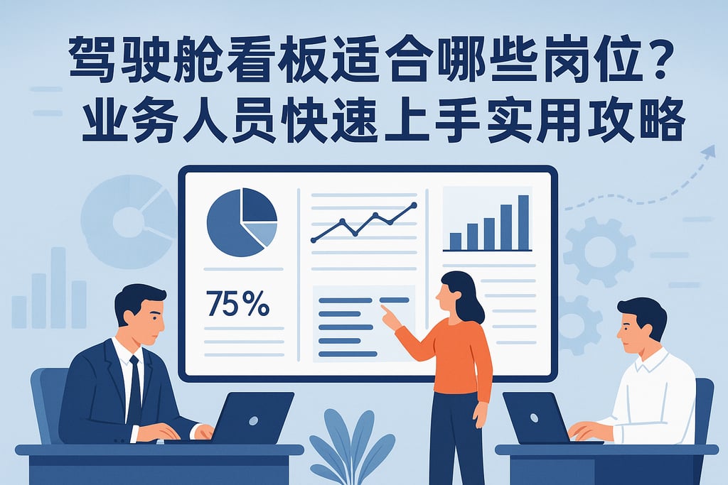 驾驶舱看板适合哪些岗位？业务人员快速上手实用攻略