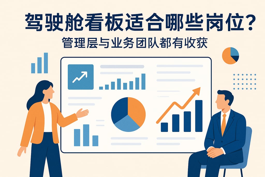 驾驶舱看板适合哪些岗位？管理层与业务团队都有收获。