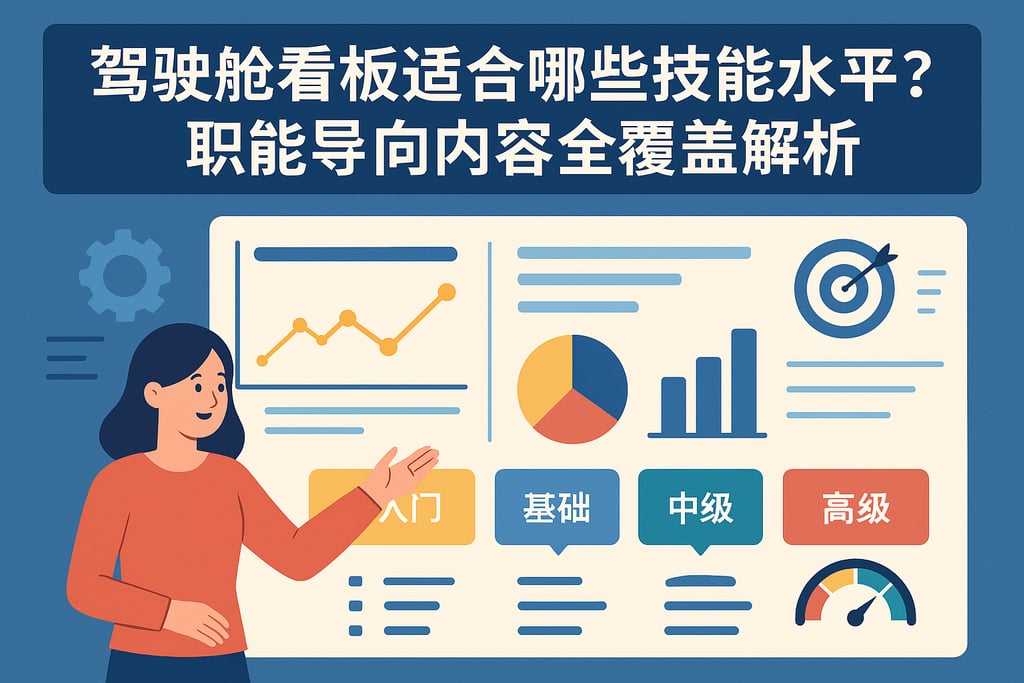 驾驶舱看板适合哪些技能水平？职能导向内容全覆盖解析