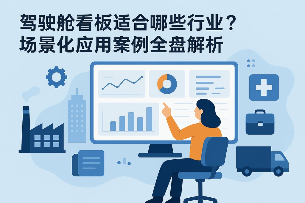 驾驶舱看板适合哪些行业？场景化应用案例全盘解析