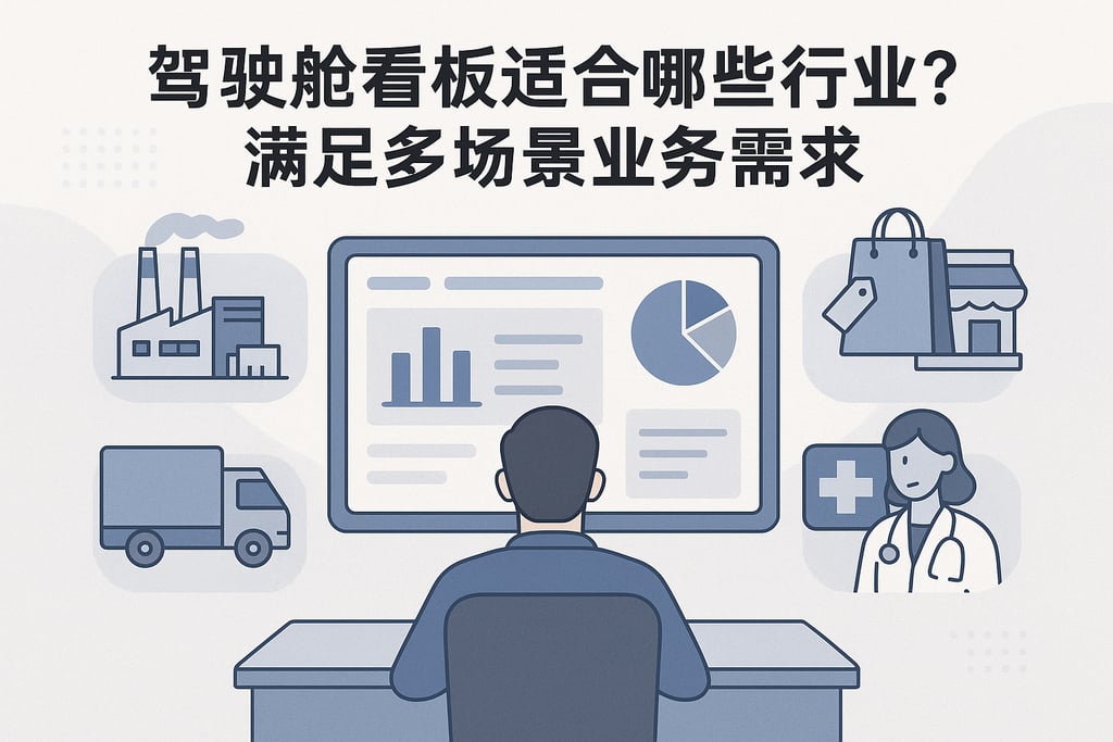 驾驶舱看板适合哪些行业？满足多场景业务需求
