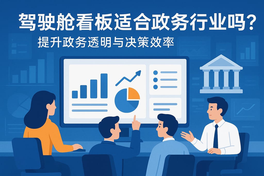 驾驶舱看板适合政务行业吗？提升政务透明与决策效率