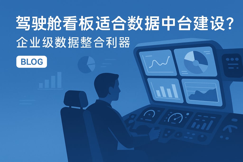 驾驶舱看板适合数据中台建设吗？企业级数据整合利器