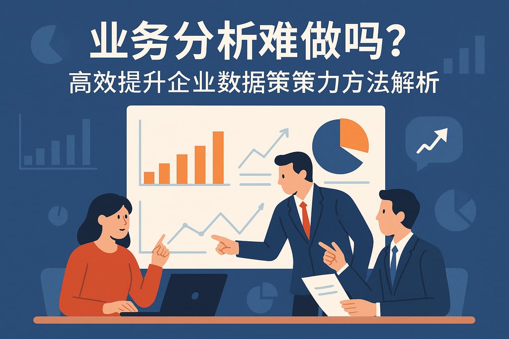 业务分析难做吗？高效提升企业数据决策力的方法解析