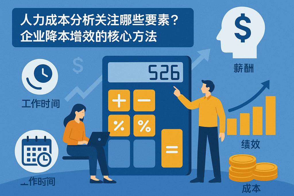 人力成本分析关注哪些要素？企业降本增效的核心方法
