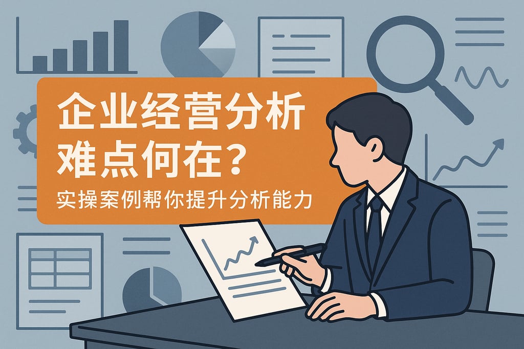 企业经营分析难点何在？实操案例帮你提升分析能力