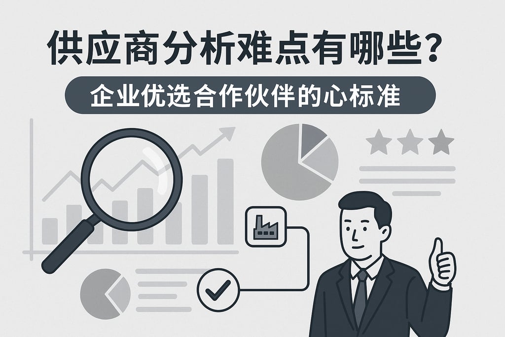 供应商分析难点有哪些？企业优选合作伙伴的核心标准