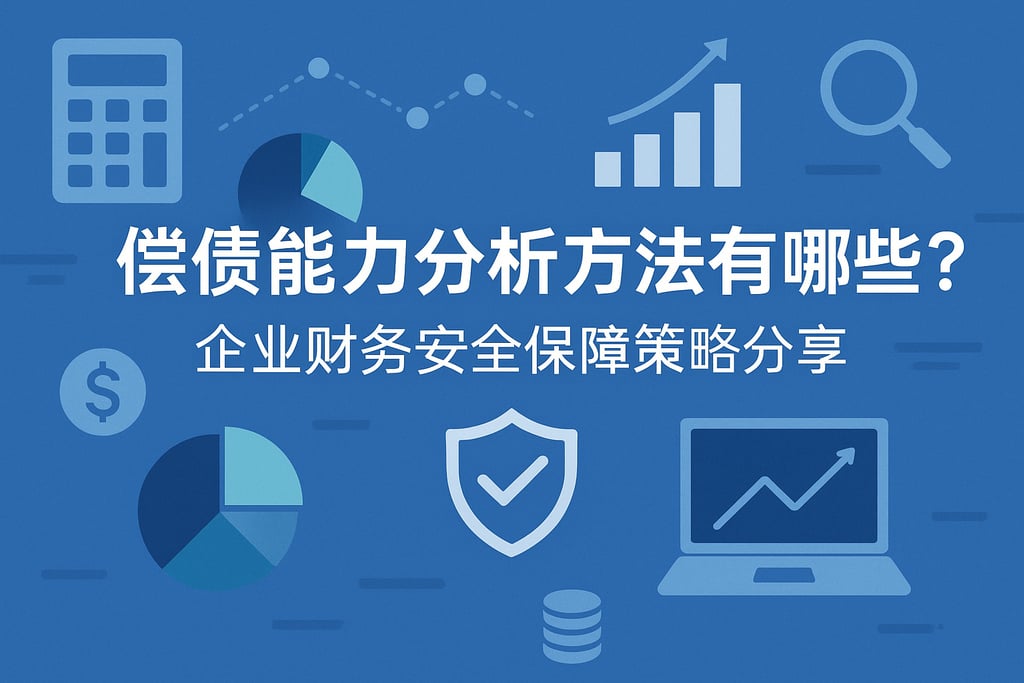 偿债能力分析方法有哪些？企业财务安全保障策略分享