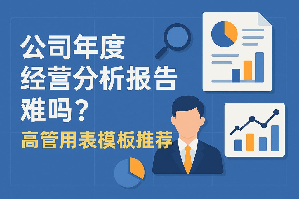 公司年度经营分析报告难吗？高管用表模板推荐