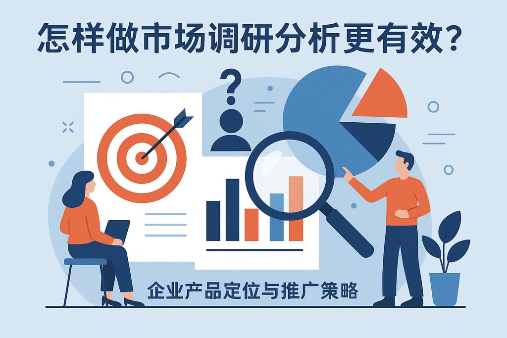 市场调研分析怎么做更有效？企业产品定位与推广策略