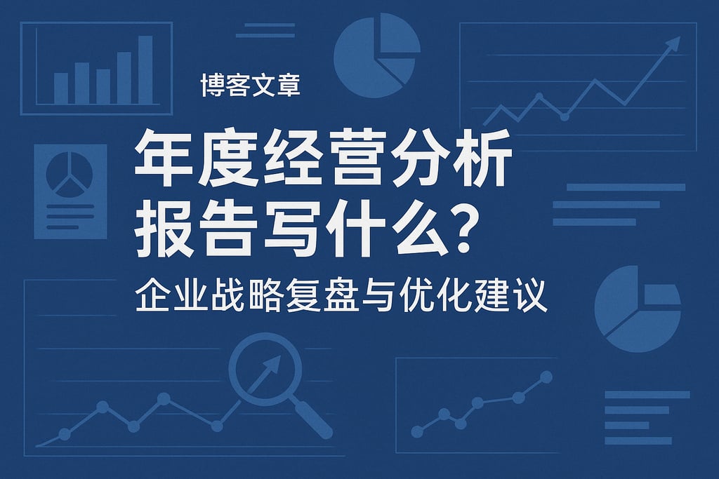 年度经营分析报告写什么？企业战略复盘与优化建议