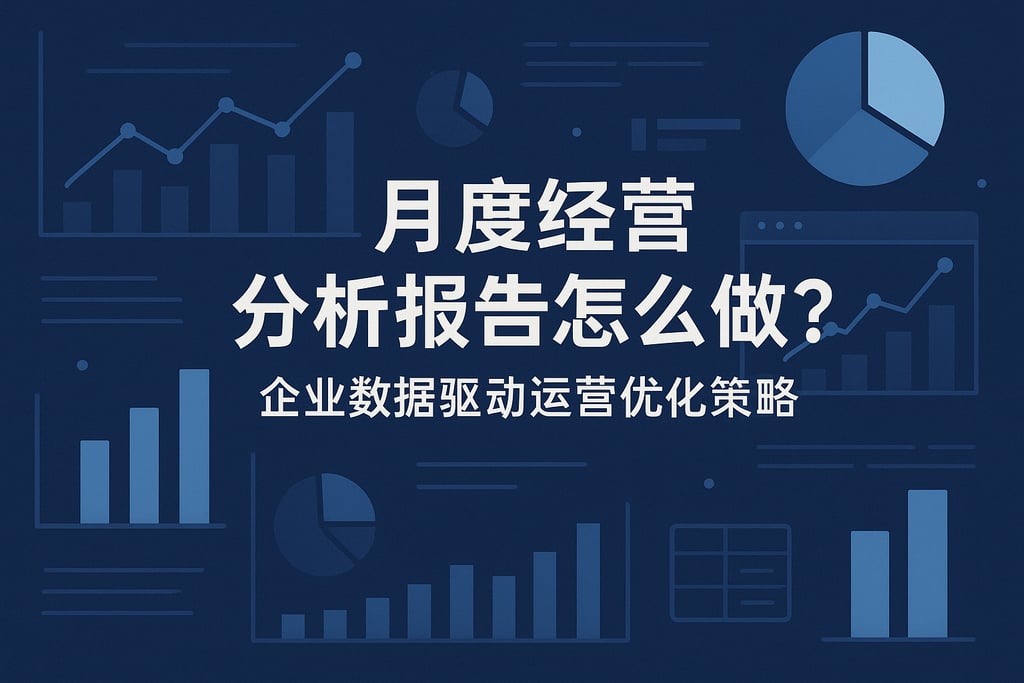 月度经营分析报告怎么做？企业数据驱动运营优化策略
