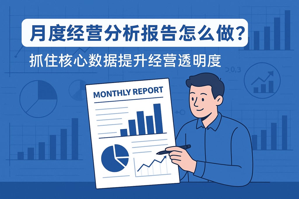 月度经营分析报告怎么做？抓住核心数据提升经营透明度