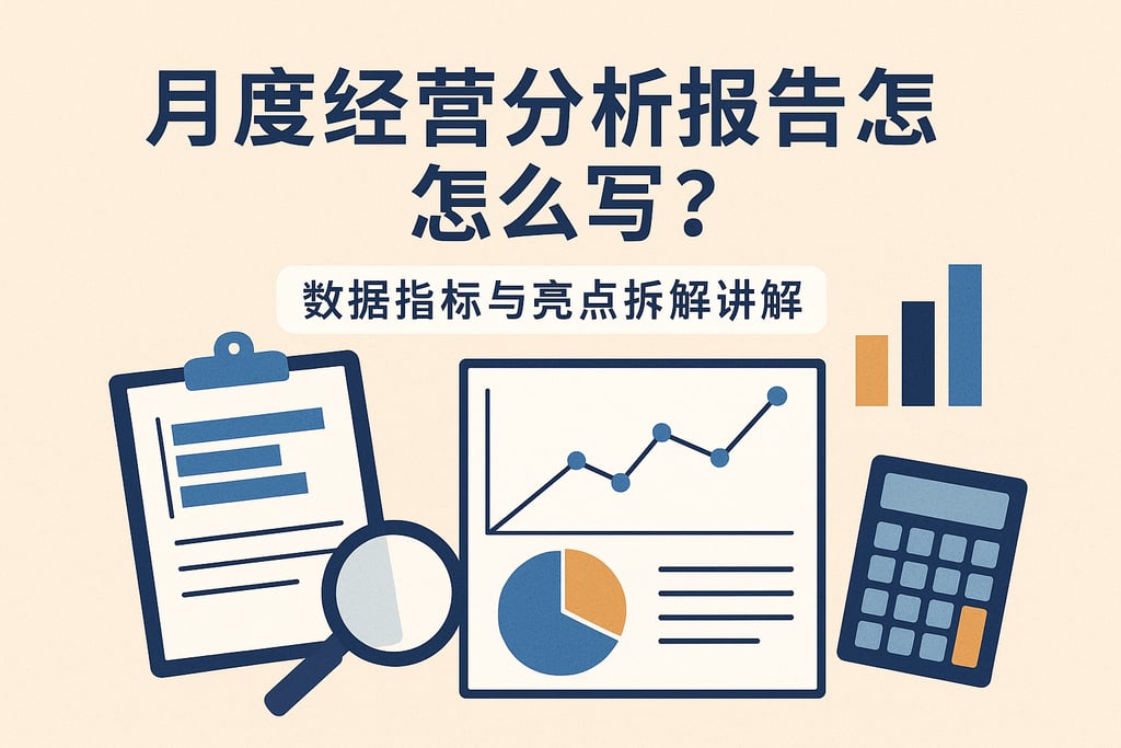 月度经营分析报告怎么写？数据指标与亮点拆解讲解