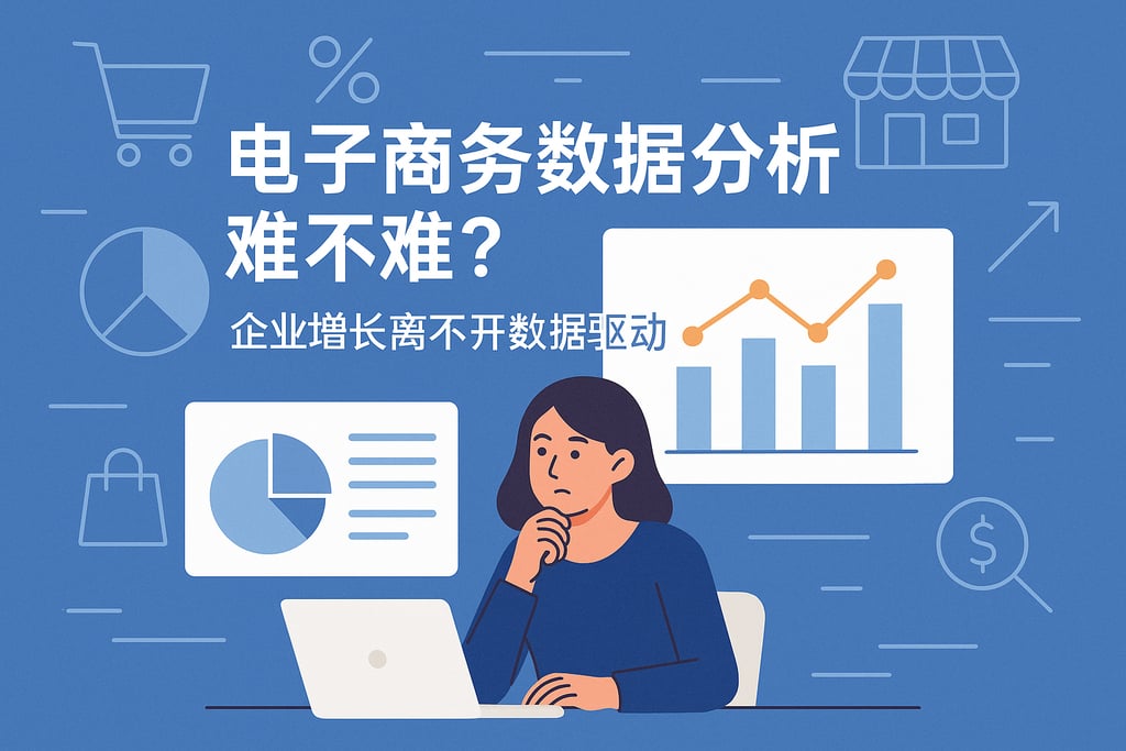 电子商务数据分析难不难？企业增长离不开数据驱动