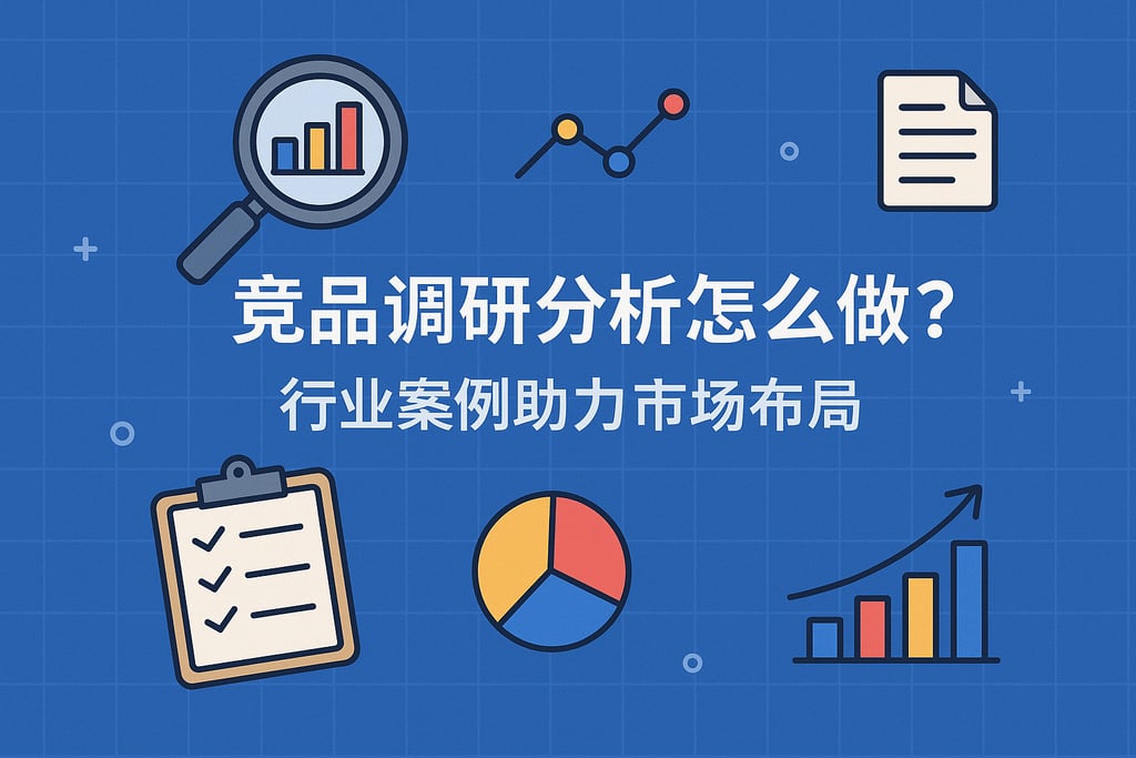 竞品调研分析怎么做？行业案例助力市场布局
