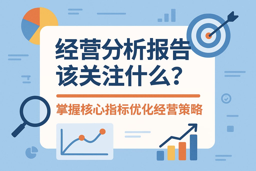 经营分析报告该关注什么？掌握核心指标优化经营策略