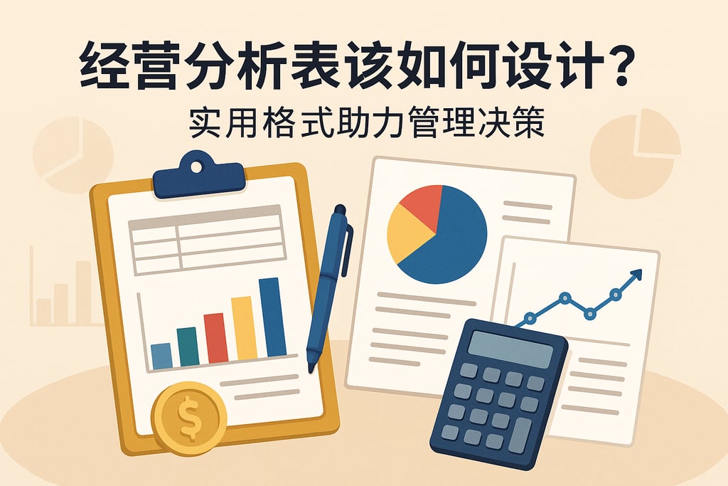 经营分析表该如何设计？实用格式助力管理决策