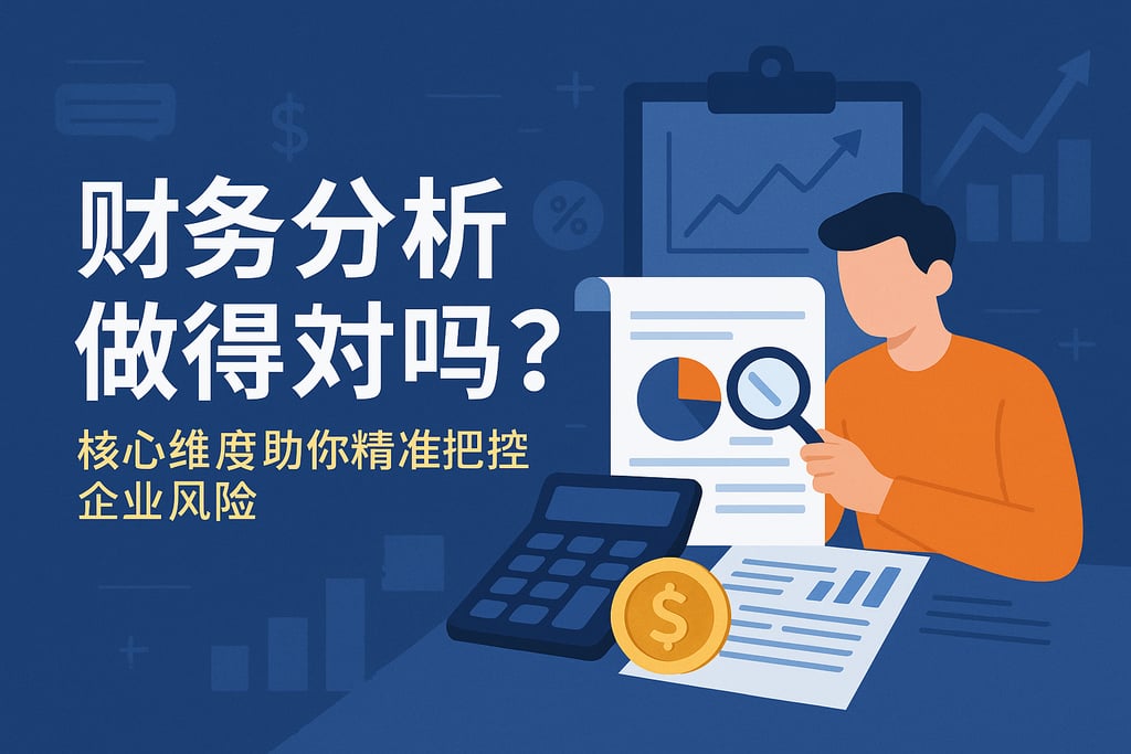 财务分析做得对吗？核心维度助你精准把控企业风险