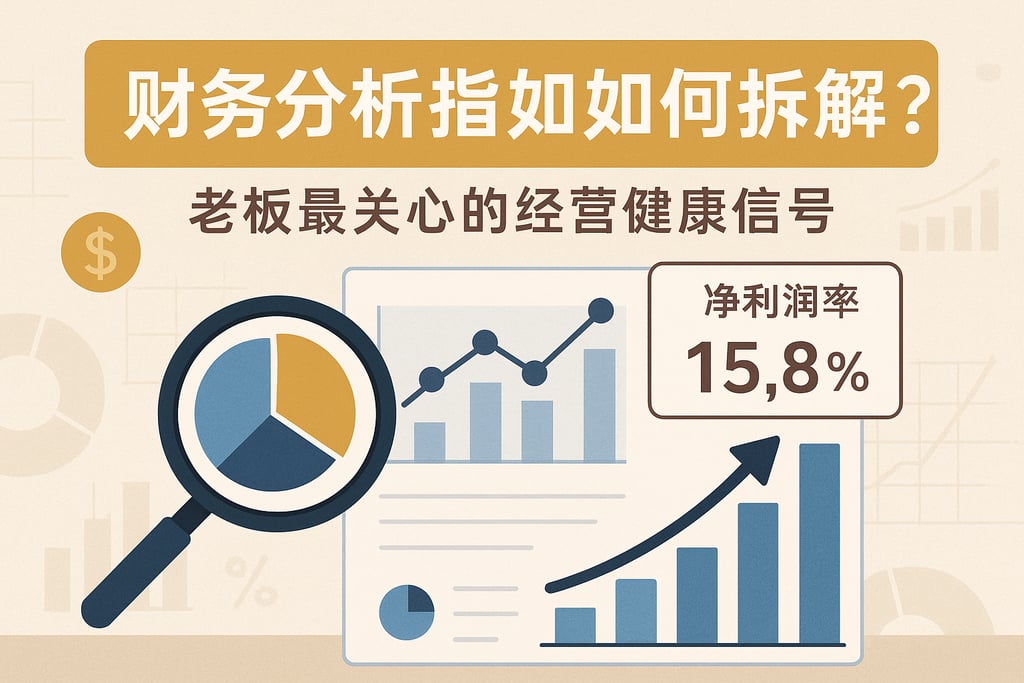财务分析指标如何拆解？老板最关心的经营健康信号
