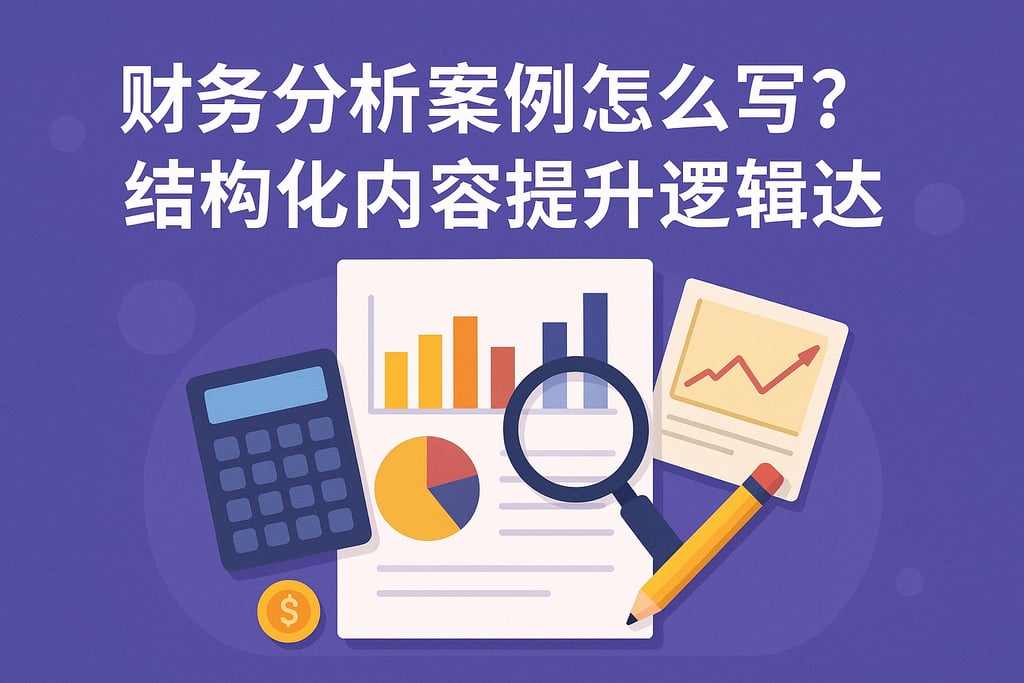 财务分析案例怎么写？结构化内容提升逻辑表达