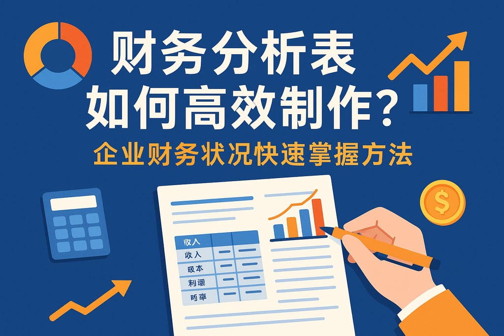 财务分析表如何高效制作？企业财务状况快速掌握方法
