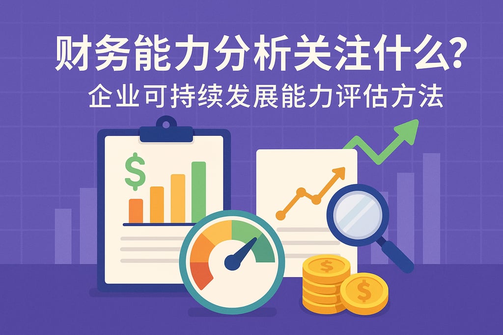 财务能力分析关注什么？企业可持续发展能力评估方法