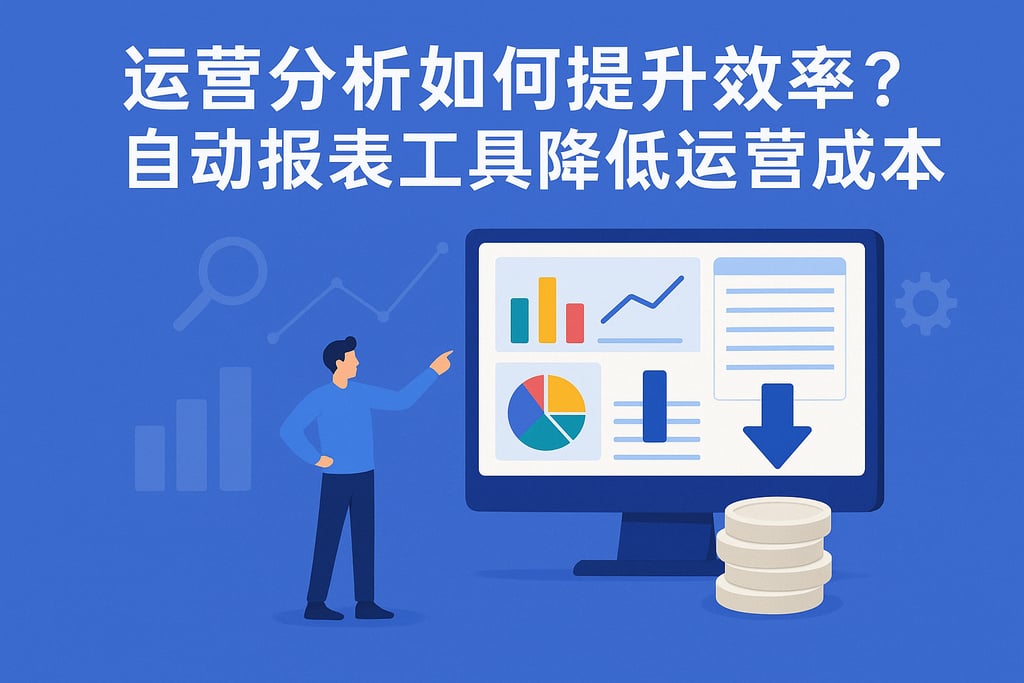 运营分析如何提升效率？自动报表工具降低运营成本
