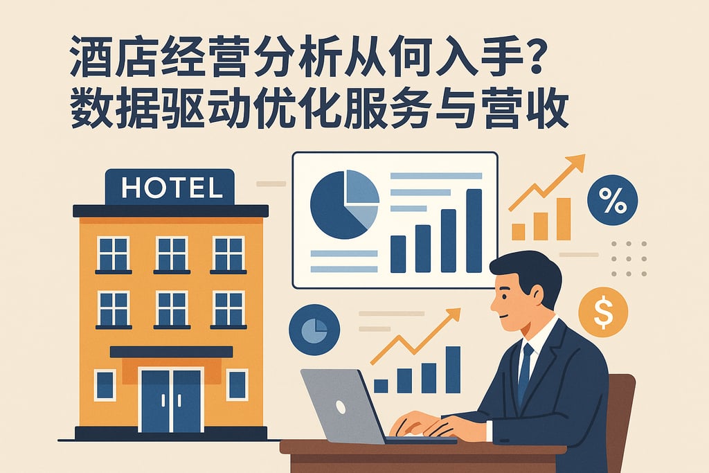 酒店经营分析从何入手？数据驱动优化服务与营收