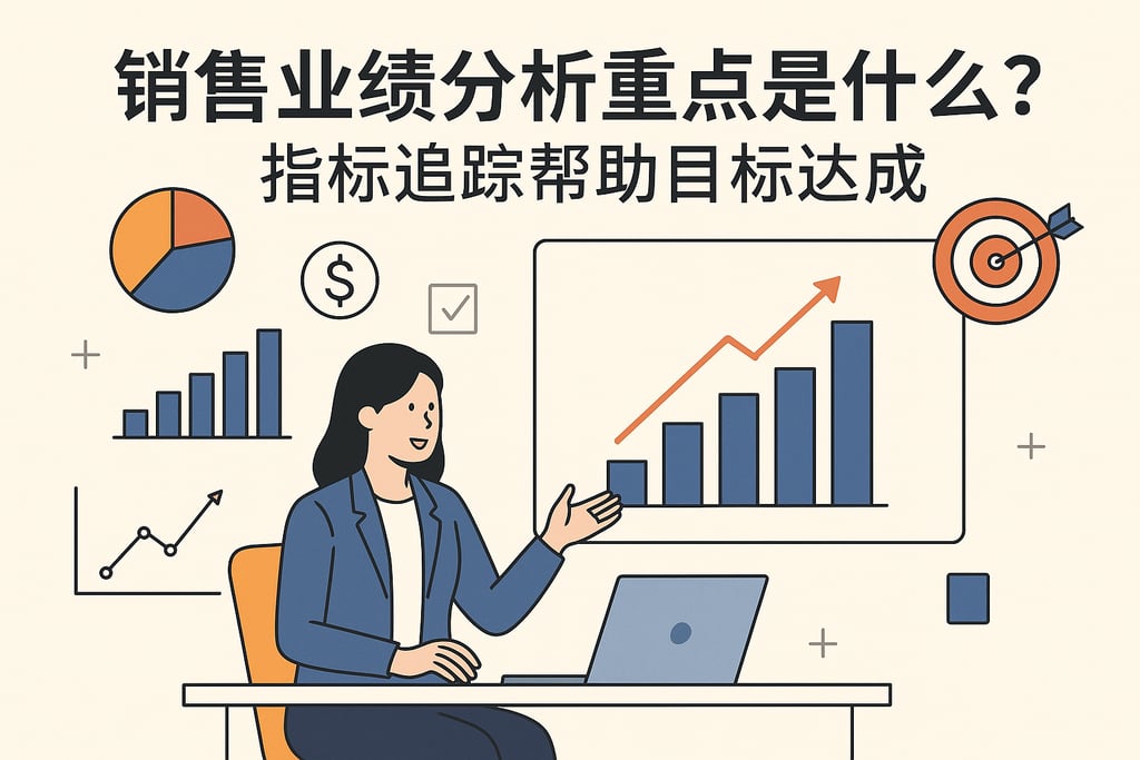 销售业绩分析重点是什么？指标追踪帮助目标达成