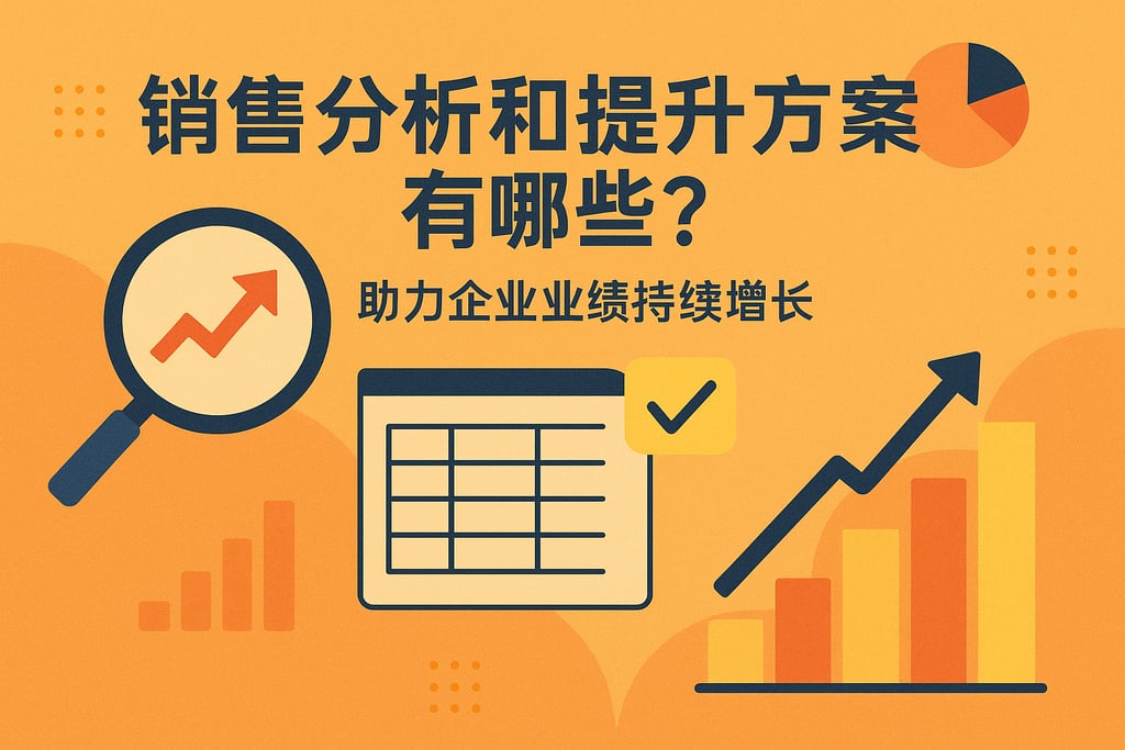 销售分析和提升方案有哪些？助力企业业绩持续增长