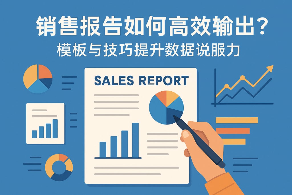 销售报告如何高效输出？模板与技巧提升数据说服力