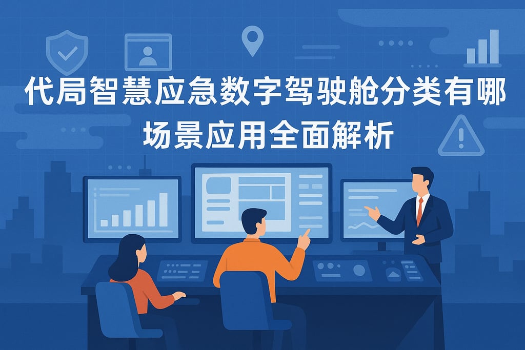 代理智慧应急数字驾驶舱分类有哪些？场景应用全面解析