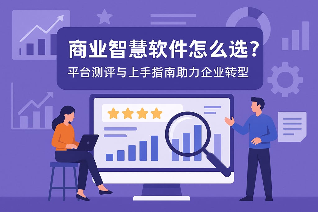 商业智慧软件怎么选？平台测评与上手指南助力企业转型