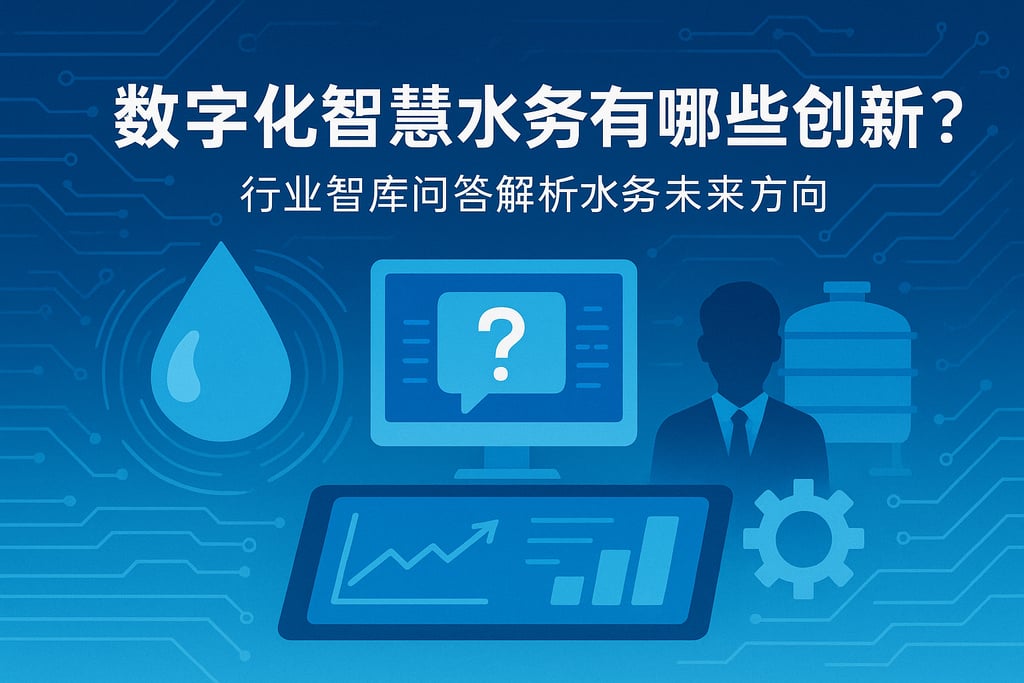 数字化智慧水务有哪些创新？行业智库问答解析水务未来方向