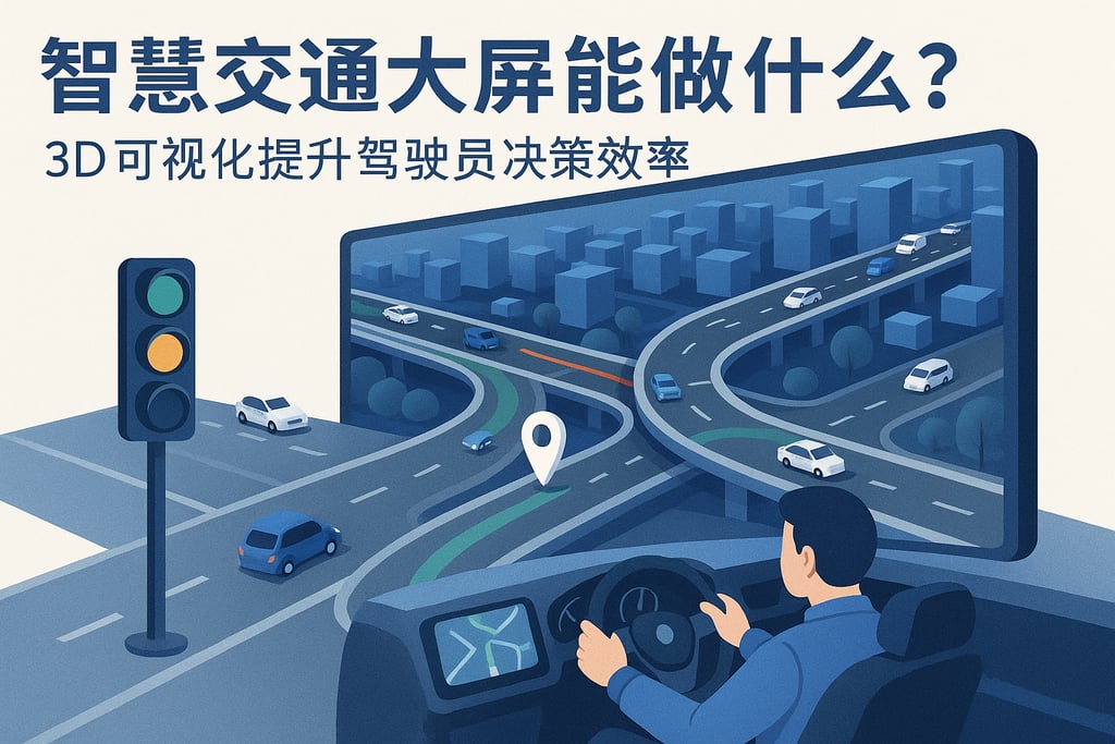 智慧交通大屏能做什么？3D可视化提升驾驶员决策效率