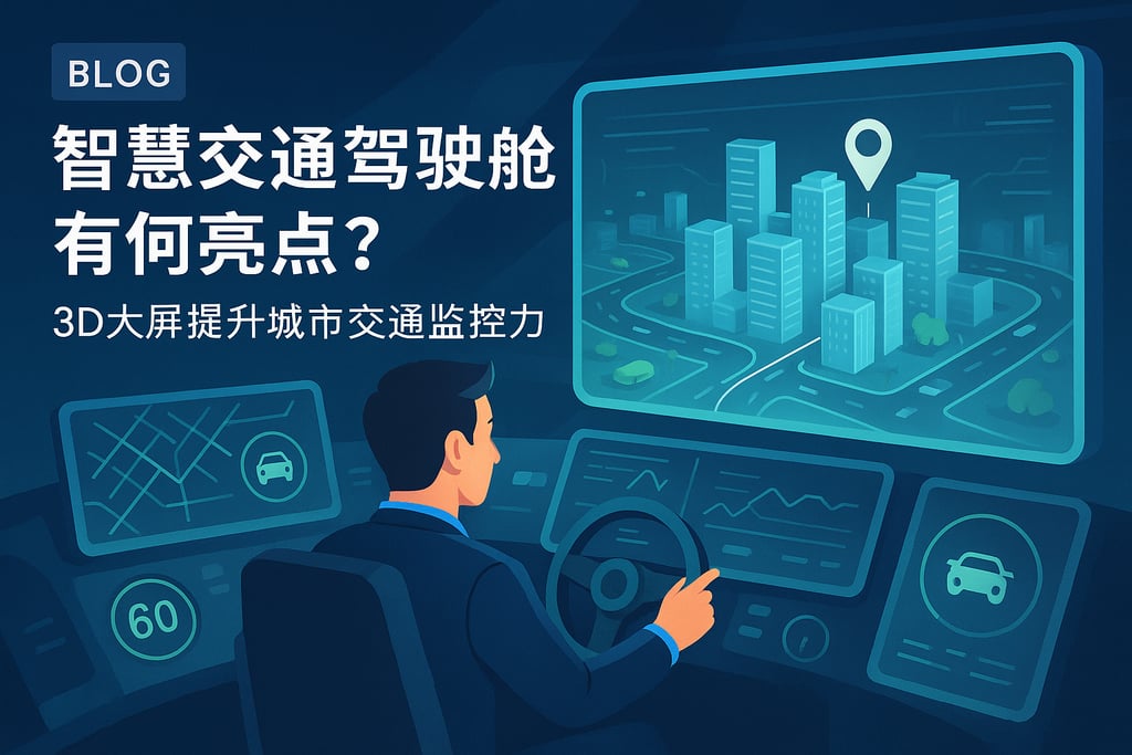 智慧交通驾驶舱有何亮点？3D大屏提升城市交通监控能力