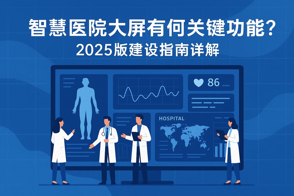 智慧医院大屏有何关键功能？2025版建设指南详解
