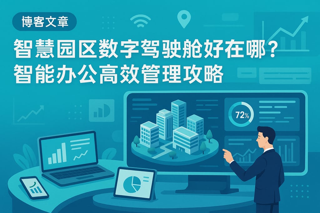 智慧园区数字驾驶舱好在哪？智能办公高效管理攻略
