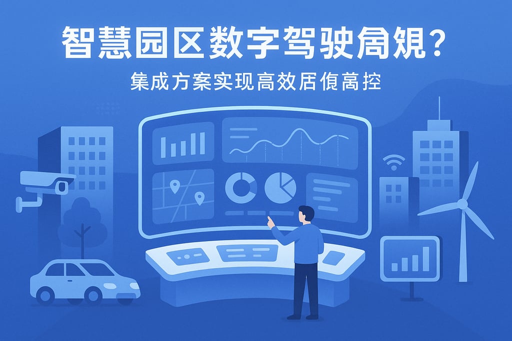智慧园区数字驾驶舱适合哪些场景？集成方案实现高效管控