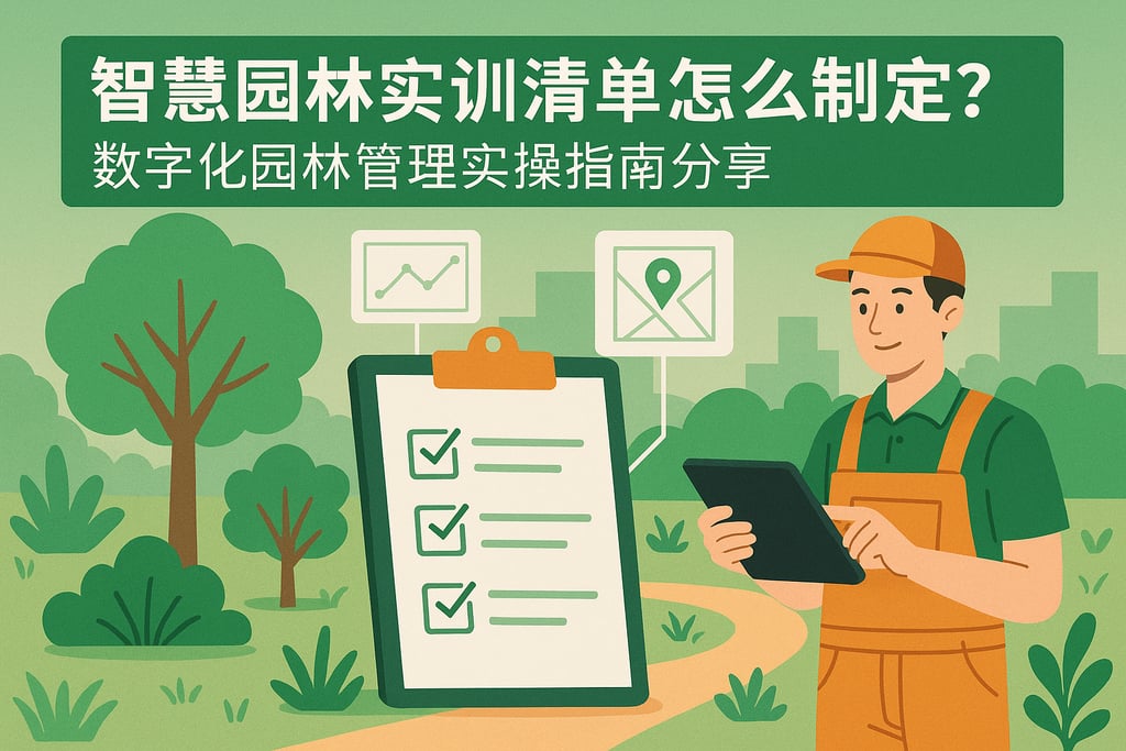 智慧园林实训清单怎么制定？数字化园林管理实操指南分享