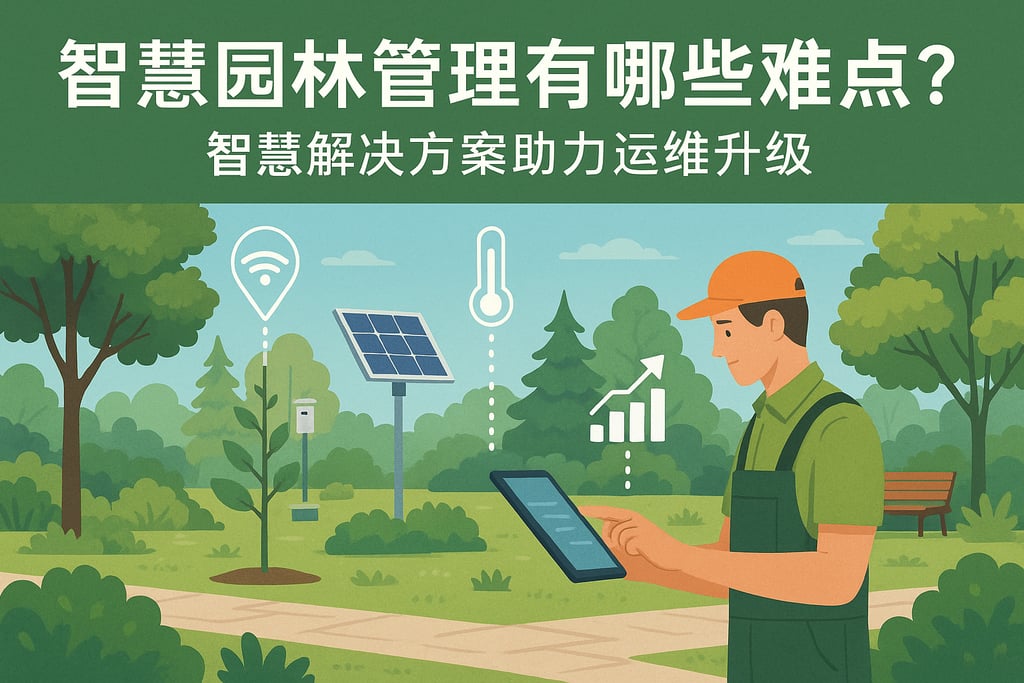 智慧园林管理有哪些难点？智慧解决方案助力运维升级