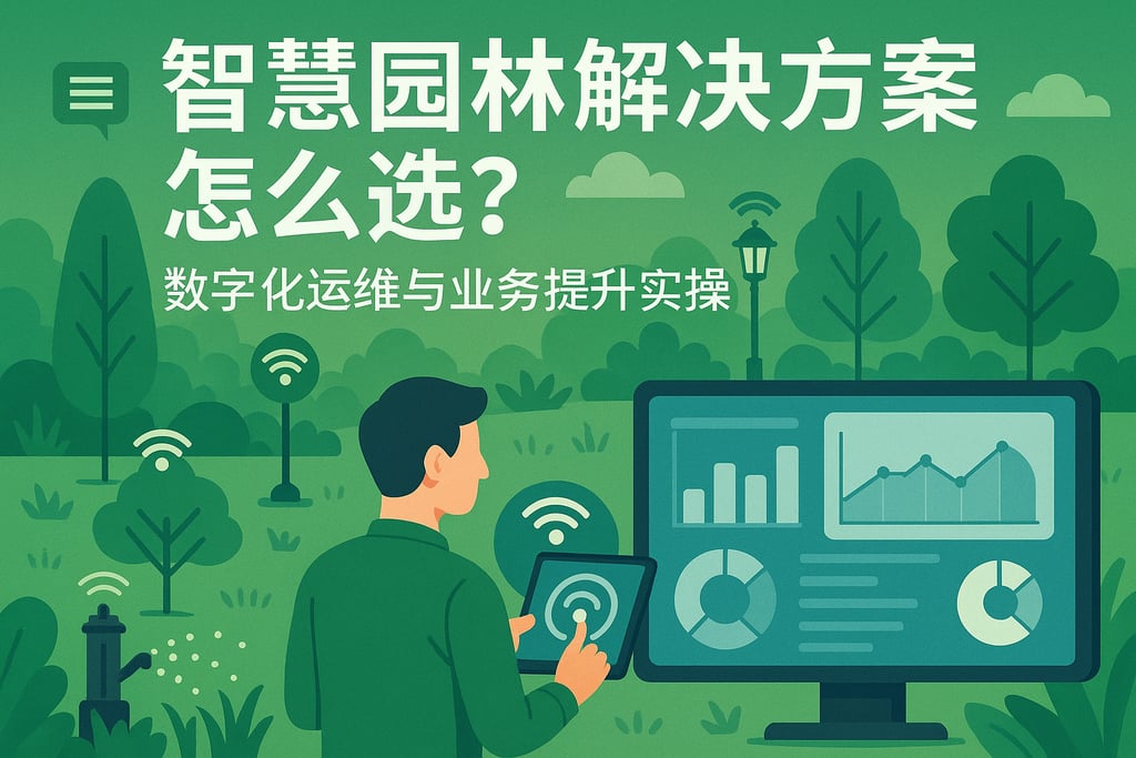 智慧园林解决方案怎么选？数字化运维与业务提升实操指南