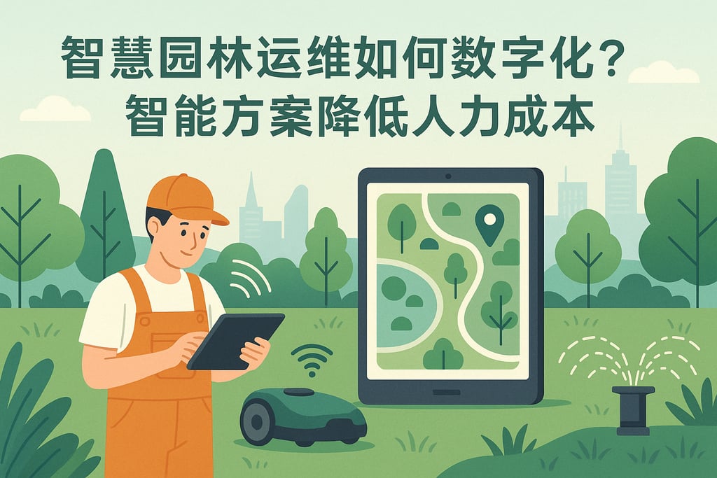 智慧园林运维如何数字化？智能方案降低人力成本