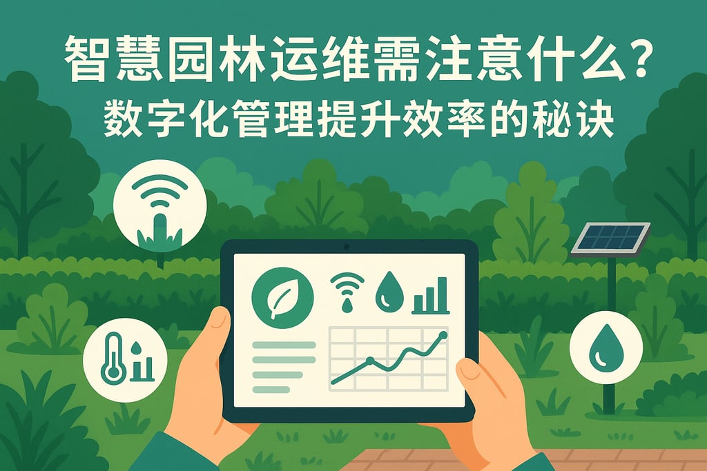 智慧园林运维需注意什么？数字化管理提升效率的秘诀