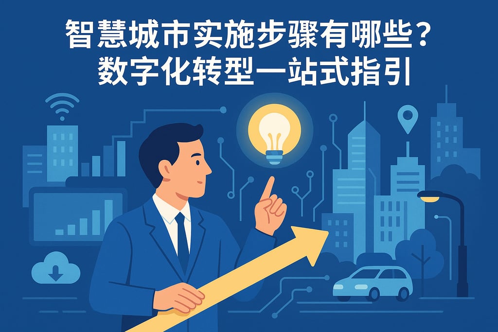 智慧城市实施步骤有哪些？数字化转型一站式指引