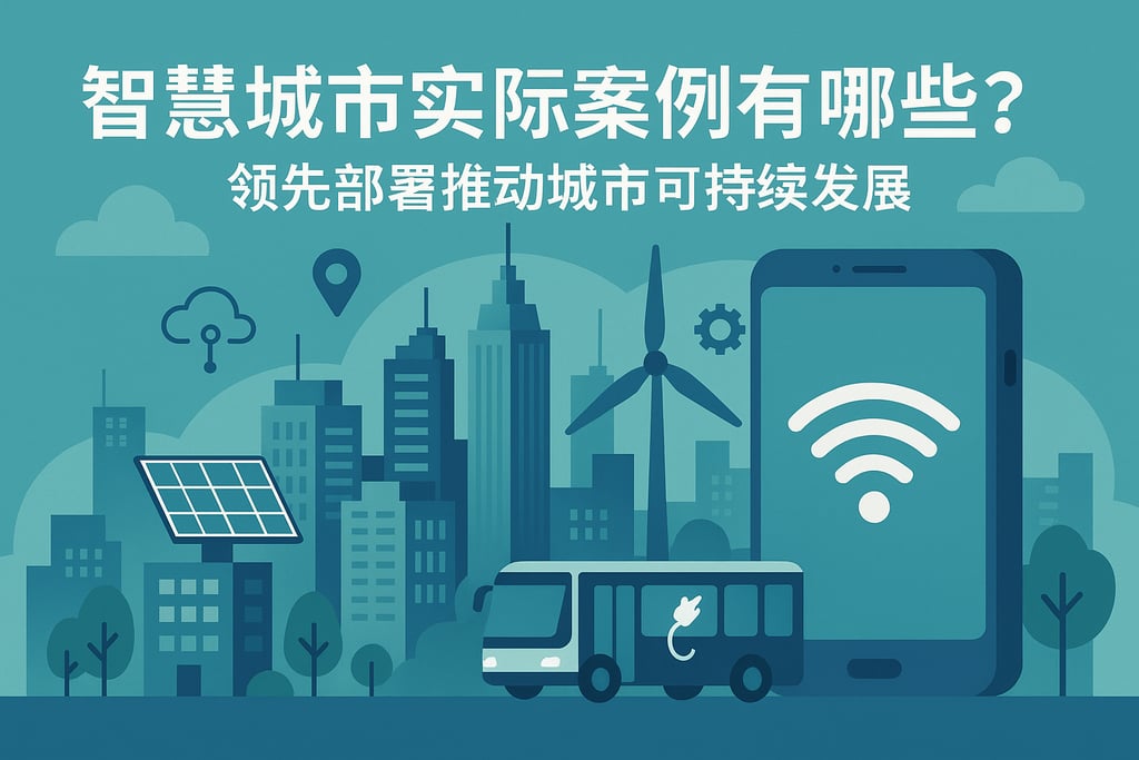 智慧城市实际案例有哪些？领先部署推动城市可持续发展