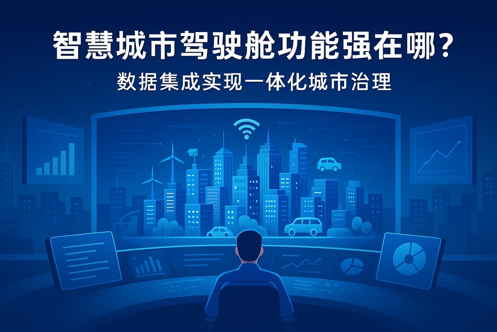智慧城市驾驶舱功能强在哪？数据集成实现一体化城市治理