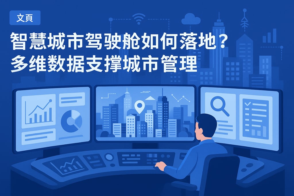智慧城市驾驶舱如何落地？多维数据支撑城市管理