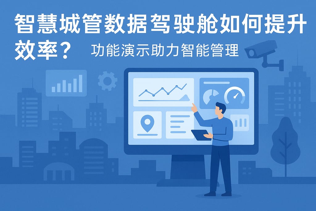 智慧城管数据驾驶舱如何提升效率？功能演示助力智能管理